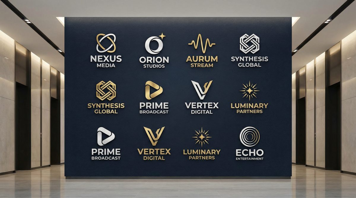 每日大赛合作影视品牌Logo墙